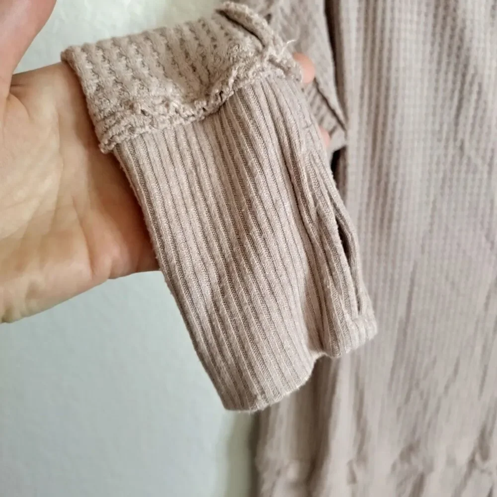 Free People We The Free North Shore Thermal Top Sand sz Xs